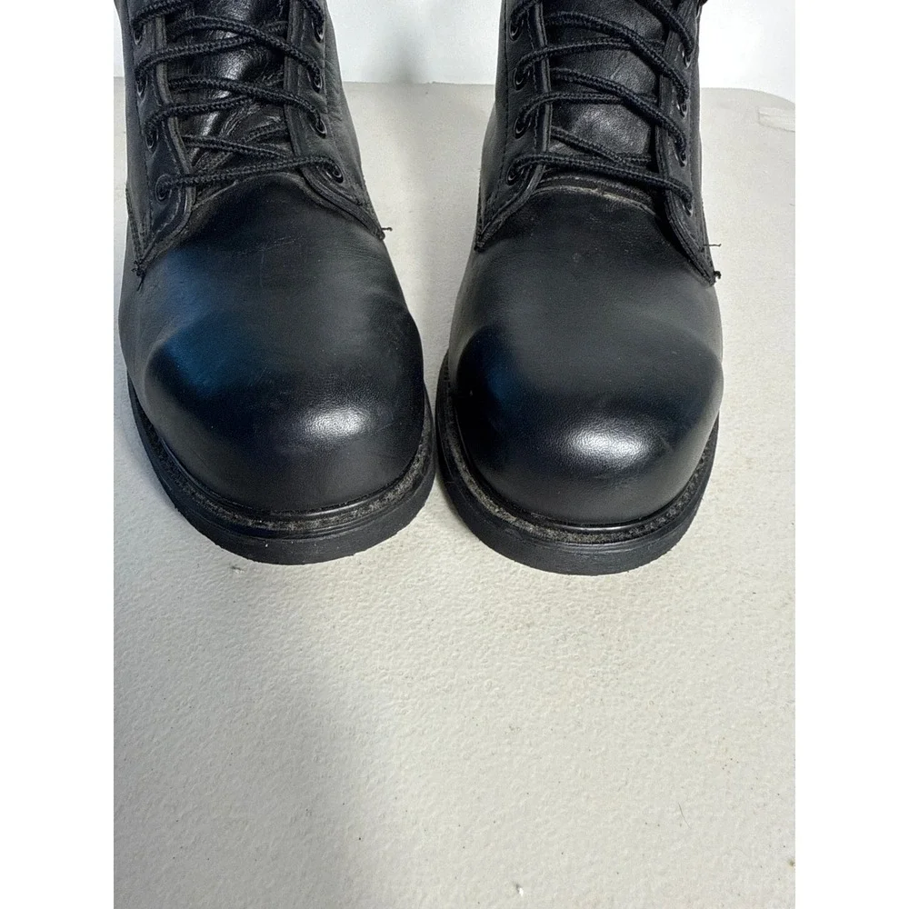 Bates Lites Men10 M Black Leather Tactical Uniform Boots Vibram Sole 158-955-101